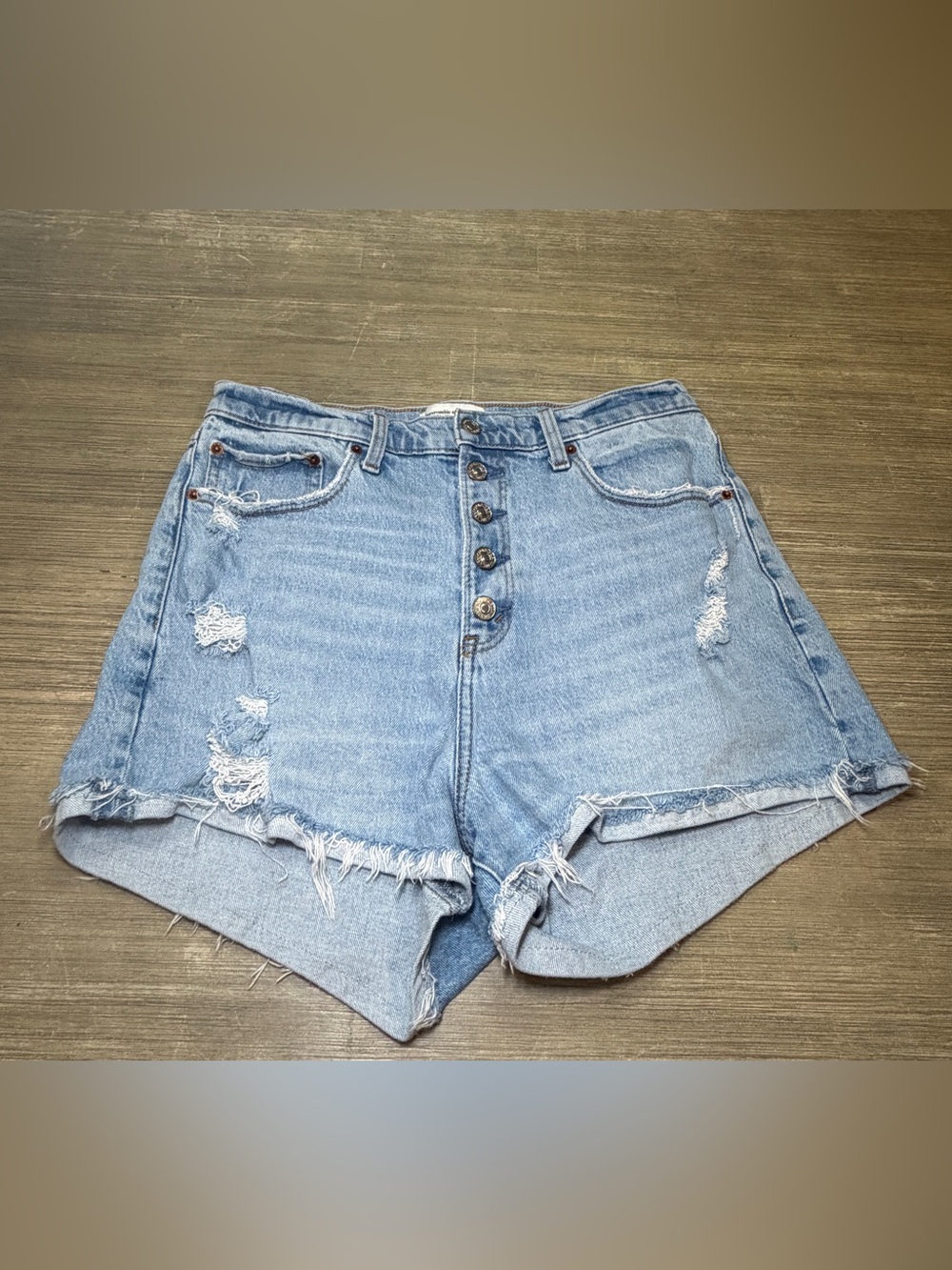 Abercrombie & Fitch Women's Curve Love High Rise Mom Short size 10